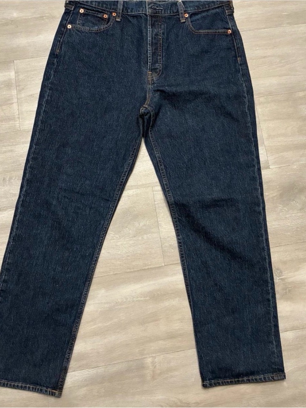 GAP Women’s Straight-Leg Dark Blue Denim Jeans